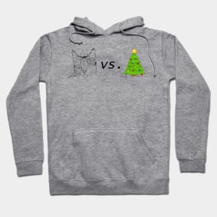 Cat vs. Christmas Tree Hoodie